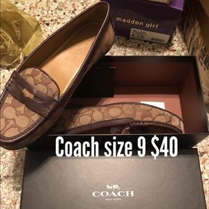 Coach slip on flats
